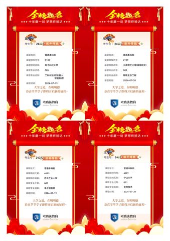 考必达2024届录取喜报