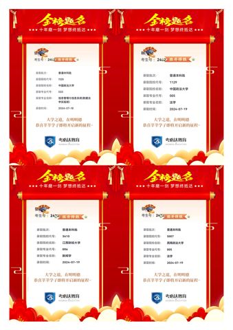 考必达2024届录取喜报